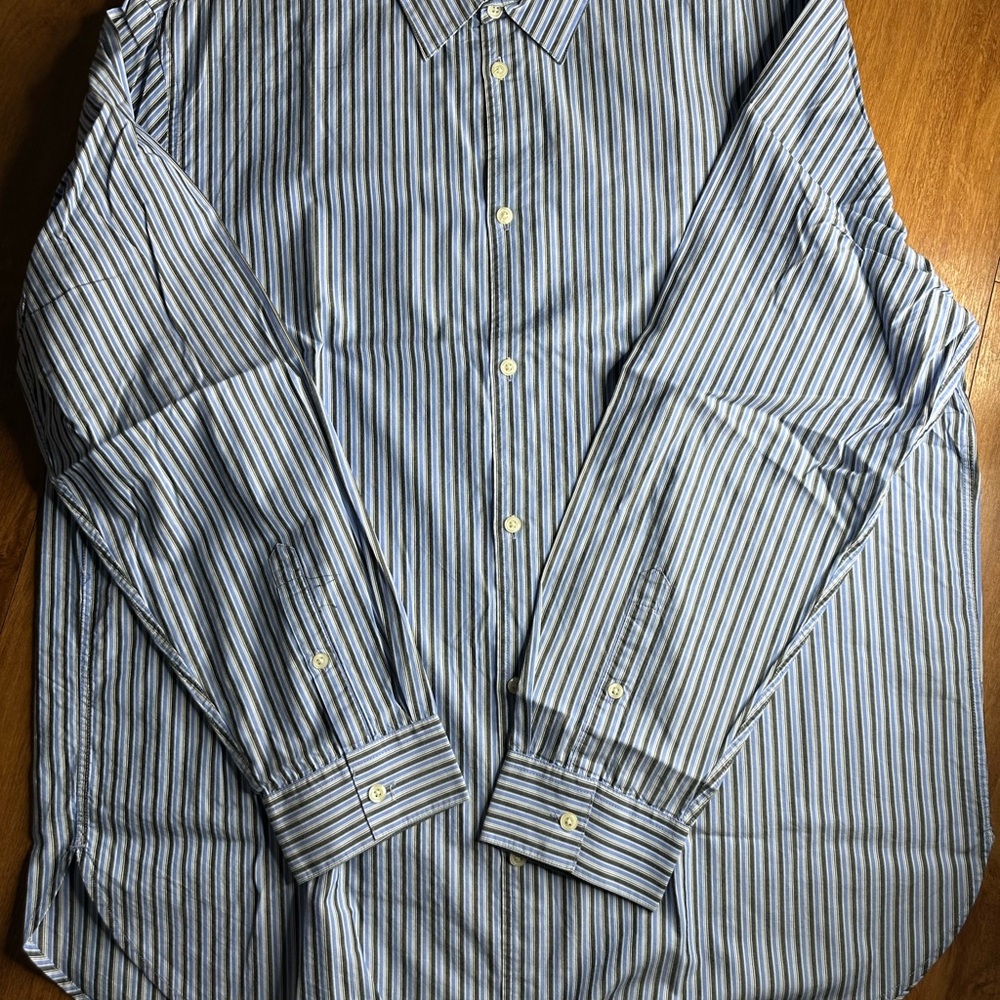 Men's Blue Striped Shirt